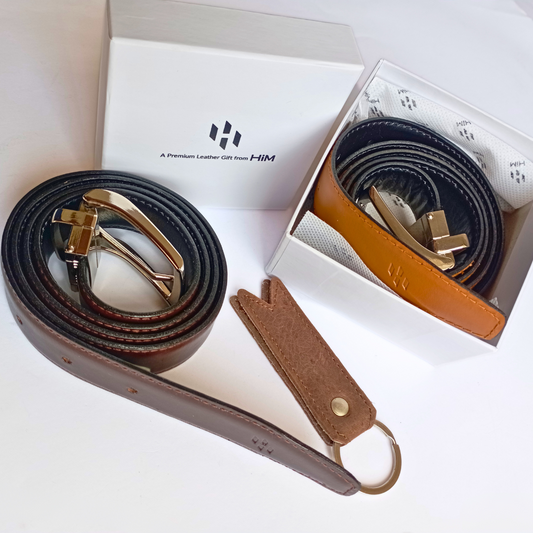 2-in-1 leather belt
